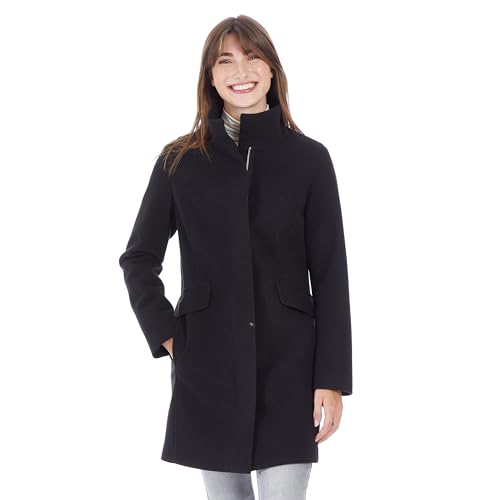 Amazon.com: NINE WEST Women's 34-inch mid-Length Faux Wool Coat